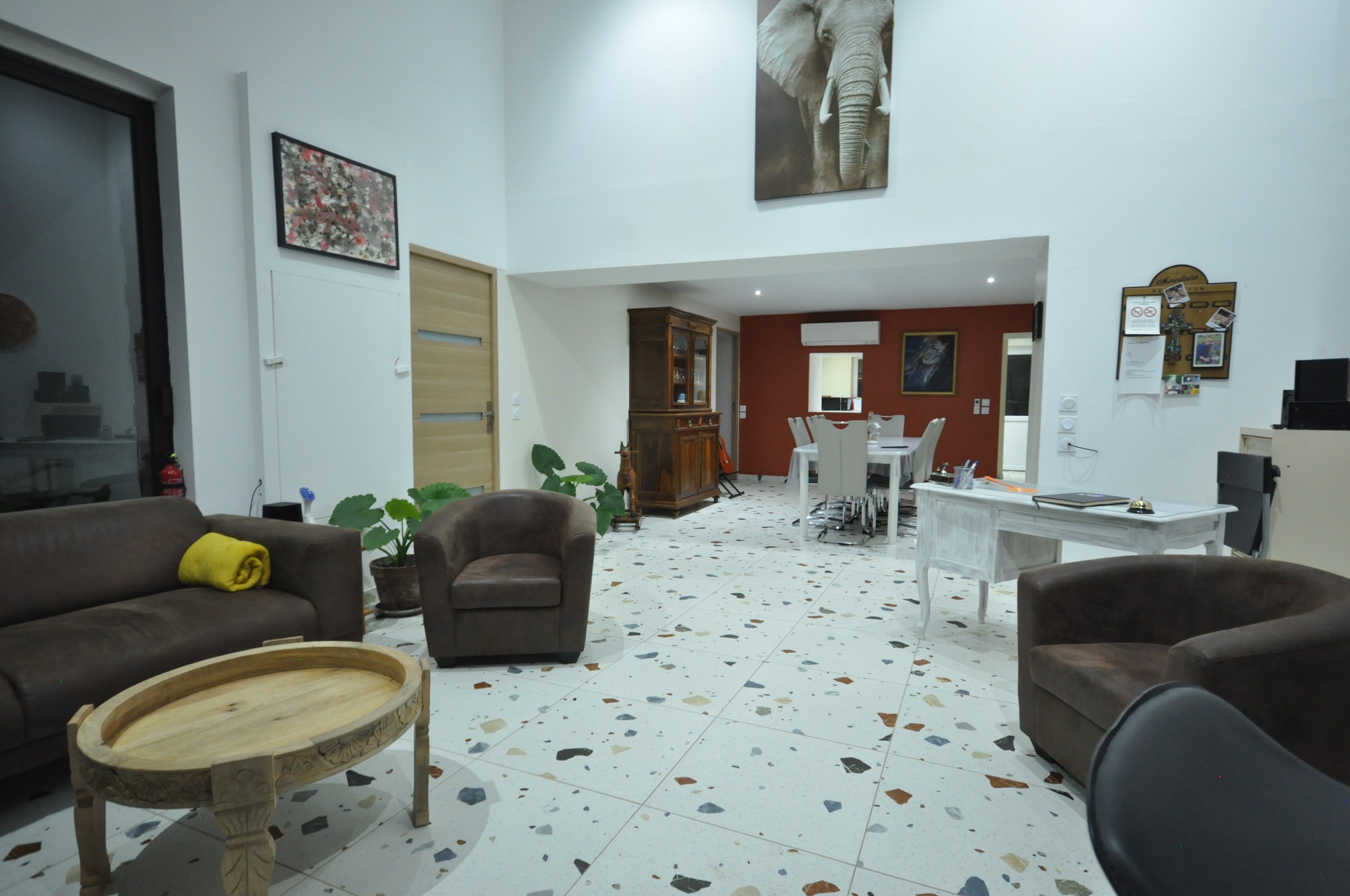 Carrelage salon ferme